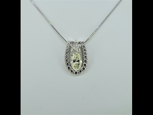 PTダイヤモンド（中石1.398ct　VLY VVSI　脇石0.92ct）ペンダントネックレス