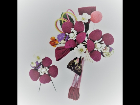 フラワーコーム＆ミニフラワー2点セット