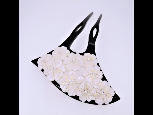 ノセコ花ラインスト－ンかんざし