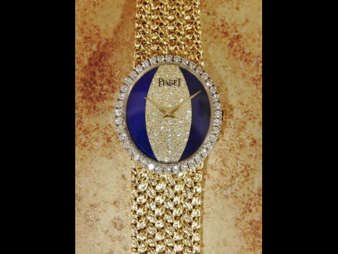 PIAGE　K18ﾀﾞｲﾔﾓﾝﾄﾞ・ﾗﾋﾟｽ時計　　（USED)