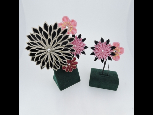 つまみ細工　コーム＆Uピン２点セット