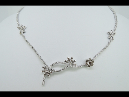 K18WGﾀﾞｲﾔﾓﾝﾄﾞ（4.00ct）ネックレス