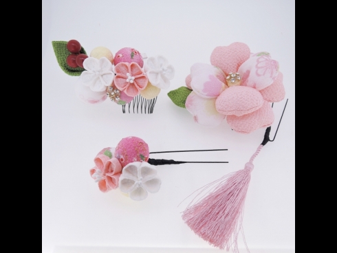 つまみ細工　フラワ－コ－ムセット