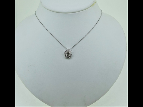 PTダイヤモンド（中石1.005ct脇石0.840ct）ペンダントネックレス