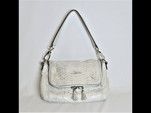 ANYA HINDMARCHラメパイソン2WYショルダ－バッグ（USED/新品同様）