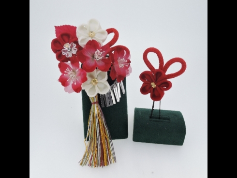 1576つまみ花　コーム＆Uピン2点セット