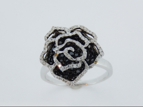 K18WG ダイヤモンド(1.0ct)リング