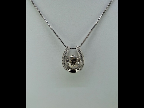 PTK18ダイヤモンド（2.0ct、0.20ct）ペンダントネックレス