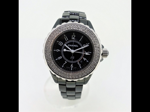 CHANEL J12ダイヤモンドセラミックウオッチ（USED)