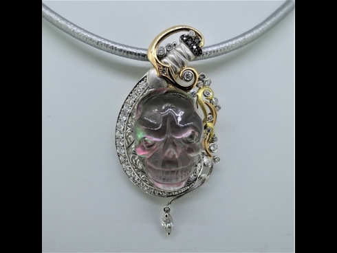 PTK18ロッククリスタルダイヤモンド（D0.84ct）ペンダント