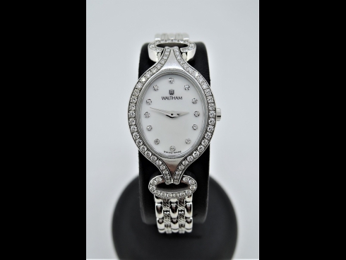 ウォルサム　K18WGダイヤモンドウオッチ（ヴィンテ－ジ）