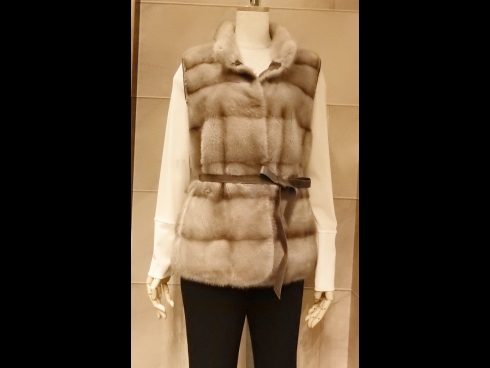 ミンク カシミア ニットベスト