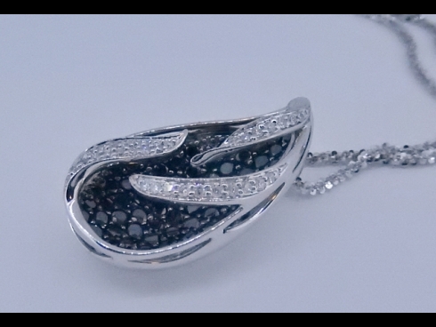 K18ＷＧダイヤモンドペンダントネックレス　5.0ct