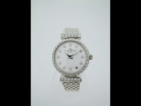 BAUME & MERCIER　K18WG 無垢　ダイヤモンドウォッチ(USED)