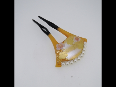 パ－ル付かんざし蒔絵