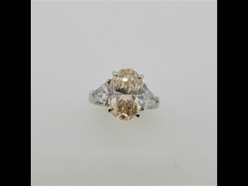 PTダイヤモンド（中石3.450ct　FLBOY　SI1　脇石0.71ct）リング