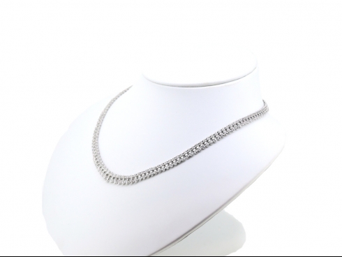 k18WGダイヤモンド 5.0ctネックレス